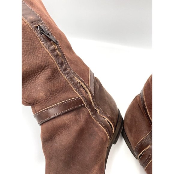 Cole Haan Women’s Leather Knee High Boots Brown‎ Distressed Size 8.5 B - Picture 13 of 16